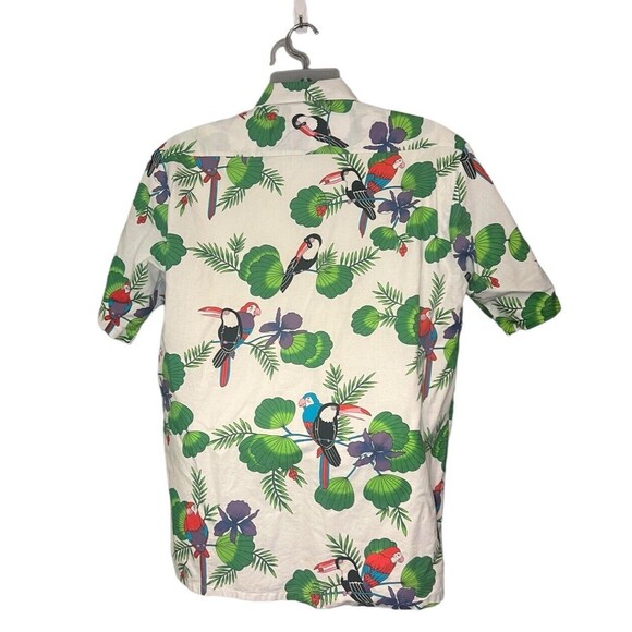 Vintage Scorpio Collection Hawaiin Tropical Short Sleeve Buttton Shirt Large - Picture 2 of 5